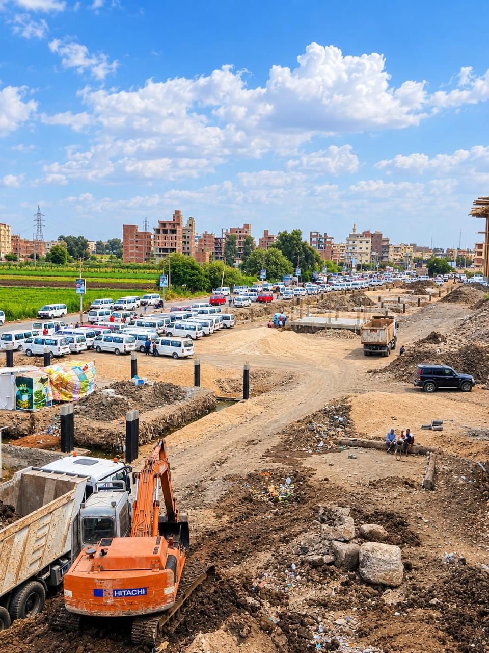 تنفيذ 60% من مشروع تطوير موقف جديلة بالدقهلية