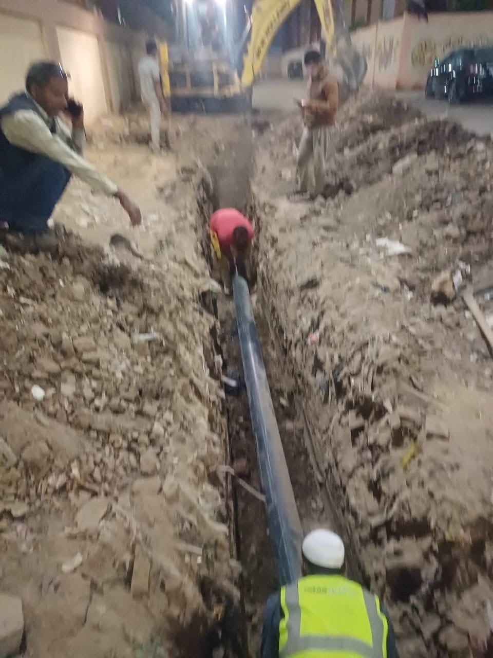 جانب من خط الصرف البديل