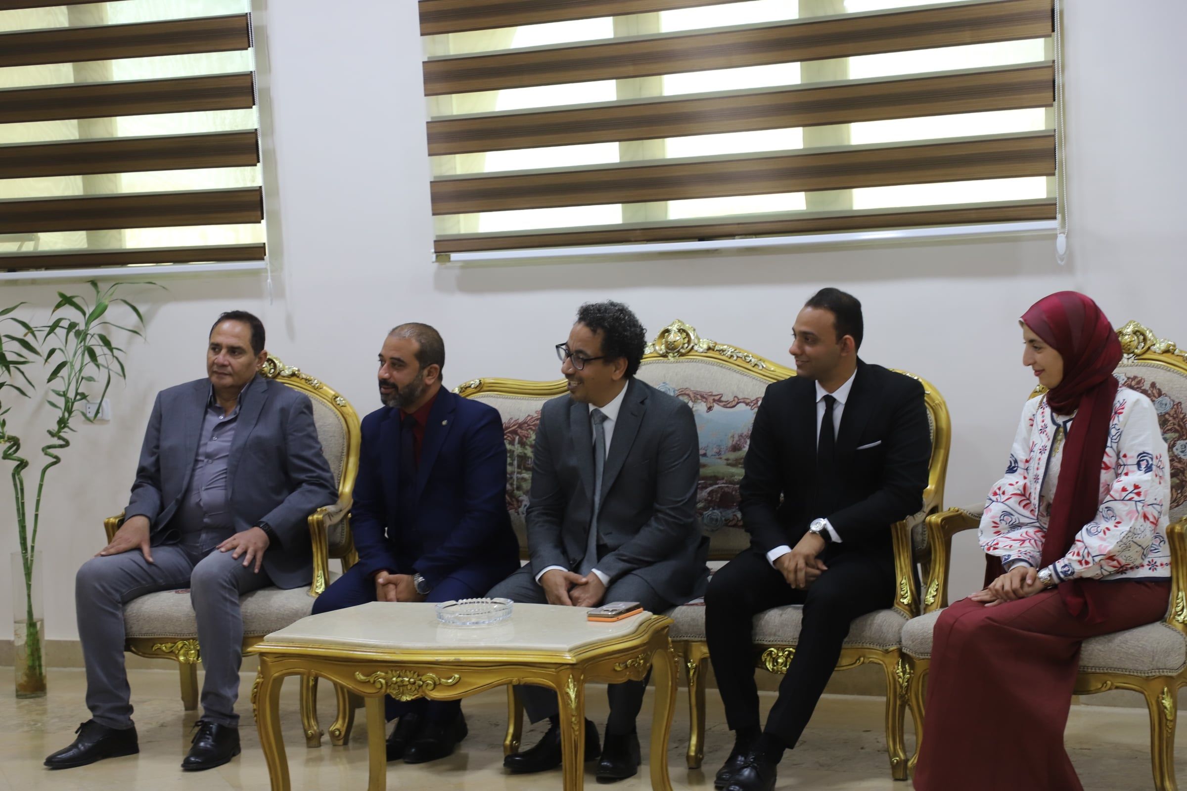 جانب من الوفد الطبي لجامعة الازهر