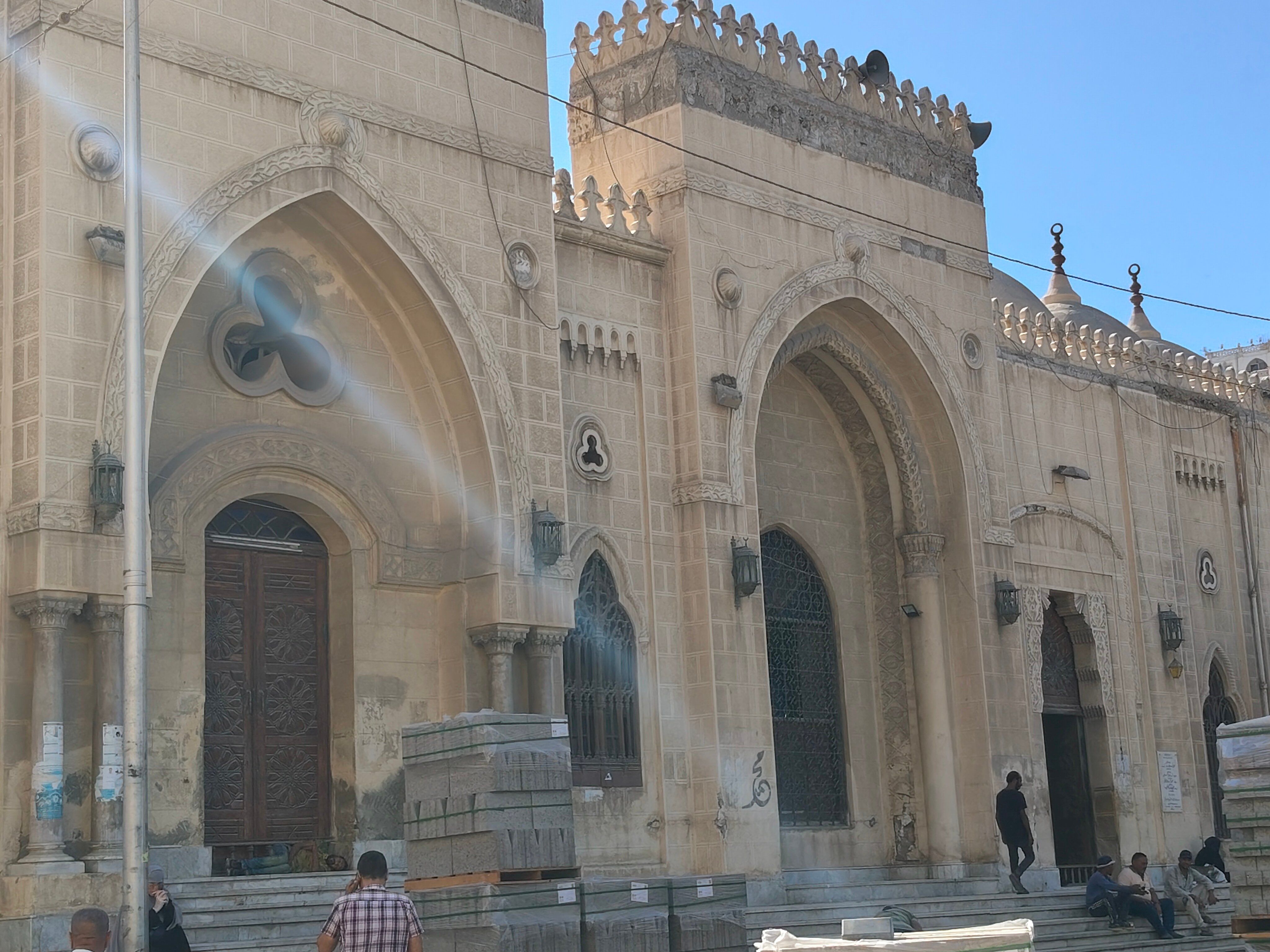 مسجد البوصيرى فى ثوبه الجديد بعد التطوير مسجد البوصيرى فى ثوبه الجديد بعد التطوير