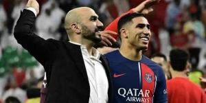 مداعبة ودية بين حكيمي والركراكي على قناة كنال بلوس