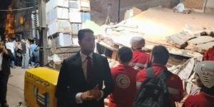 انتشال جثة سيدة من أنقاض عقار انهار في الإسكندرية