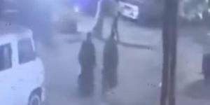 كاميرات المراقبة رصدت مشهد مقتل شاب وسط الشارع فى قرية ترسا بأبو النمرس :اليوم السابع