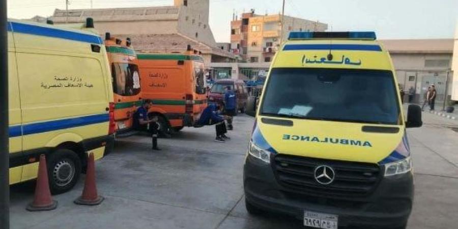 إصابة 10 أشخاص في حادث تصادم بين سيارة ملاكي وتروسيكل بالفيوم :اليوم السابع
