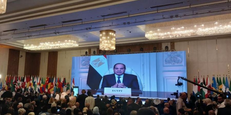 الرئيس السيسي يدعو لجعل المياه حافزا السلام والانتقال من إدارة الأزمات إلى بناء الحلول