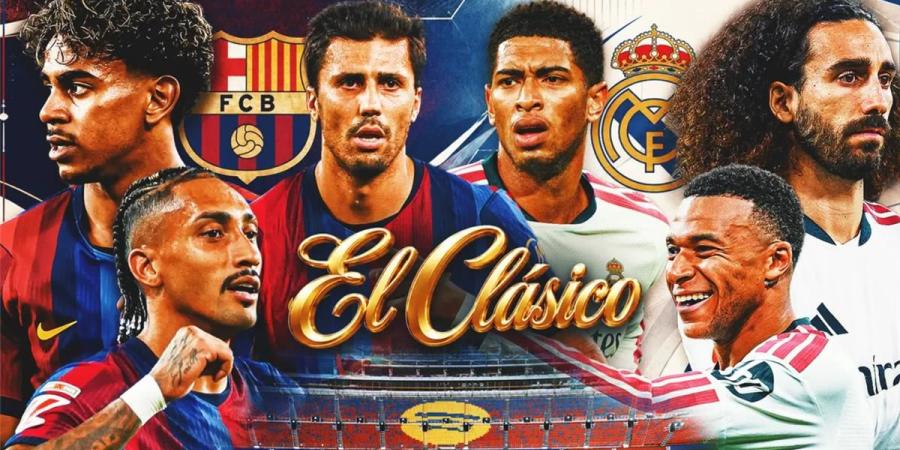 موعد والقناة الناقلة لمباراة برشلونة وريال مدريد اليوم في الدوري الإسباني.. والمعلق